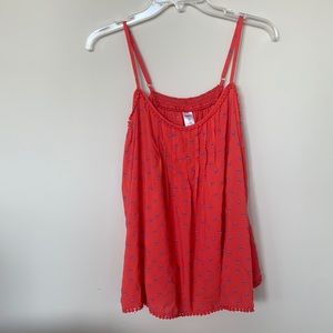 Red Floral Gap Body Tank Top